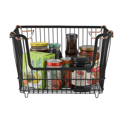 Giỏ Đựng Đồ Sắt ANNEL Màu Đen|Index Living Mall| Nội Thất Thái Lan