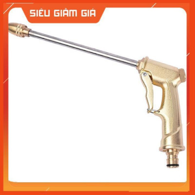 Bộ dây vòi xịt nước rửa xe, tưới cây . tăng áp 3 lần, loại 15m 206701-3 đầu đồng,cút đồng,+ tặng đai
