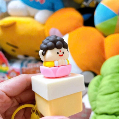 Móc Khoá Đồ Chơi Gõ Mõ Tụng Kinh Tịnh Tâm Giảm Stress