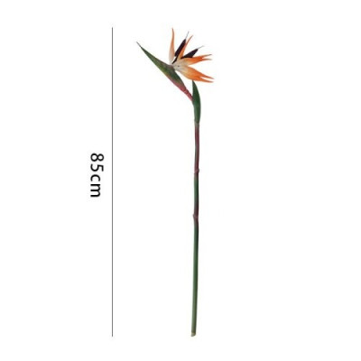 Hoa thiên điểu giả như thật cắm bình 80cm ship HOẢ TỐC HCM chuối mỏ két cao su vàng cam trang trí nhà