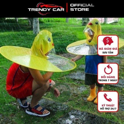 Áo mưa con vịt, ao mưa trẻ em, áo mưa ngộ nghĩnh, áo mưa dễ thương hàng tốt quà tặng cho trẻ em