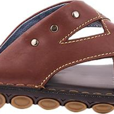 Dép Nam Quai Ngang Huy Hoàng HT7137 - Nâu