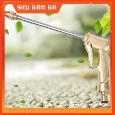 Bộ dây vòi xịt nước rửa xe, tưới cây . tăng áp 3 lần,loại 3m,5m 206701-3 đầu đồng,cút nối nhựa đen+ tặng đai