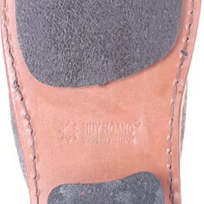 Dép Nam Da Cá Sấu Móng Tay Huy Hoàng HT7218 - Xám