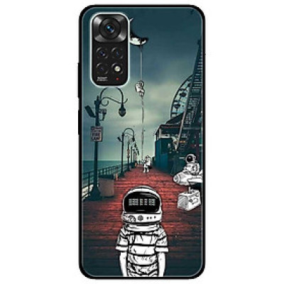 Ốp lưng dành cho Xiaomi Redmi Note 11 4G mẫu Vũ Trụ Mặt Trăng Sọc