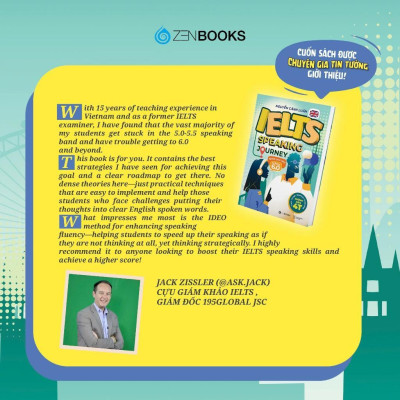 Sách - IELTS Speaking Journey: Lộ Trình Tự Học IELTS Speaking Từ Cơ Bản Đến Band 6.0 - Zenbook