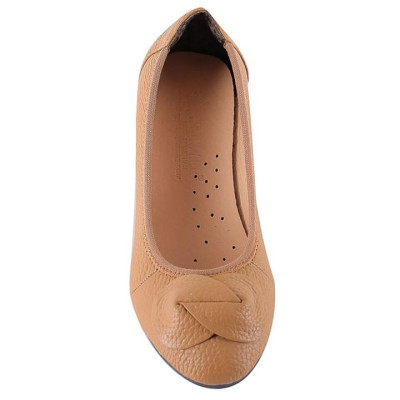 Giày nữ da bò 3 phân Huy Hoàng màu da, đen, nâu HT7938-39-40