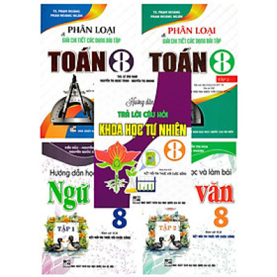 Combo Bộ Sách Tham Khảo Toán - Văn - Khoa Học Tự Nhiên Lớp 8 (Bám Sát SGK Kết Nối Tri Thức Với Cuộc Sống) (Bộ 5 Cuốn) _ HA