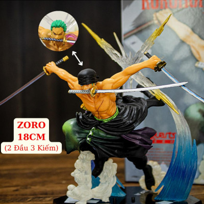 Mô Hình Zoro Thợ Săn Hải Tặc 18Cm Mô hình One Piece Cao Cấp, Figure Mô Hình Anmie One Piece Luffy Vua Hải Tặc