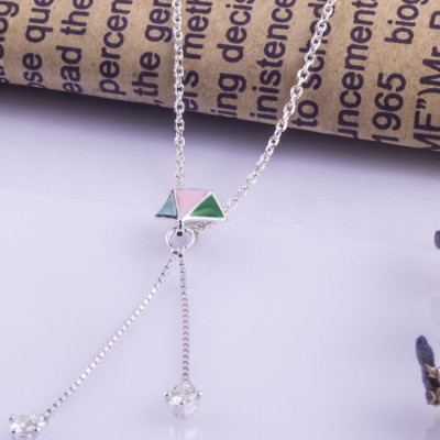 Dây chuyền bạc S925 Italia Bạc Xinh Huệ Ngân-Viên kim cương ZCP15006