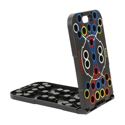 Dụng cụ hít đất RH006 tập thể thao tại nhà kèm bàng chỉ dẫn theo màu sắc tập trung các nhóm cơ chính - Kèm d