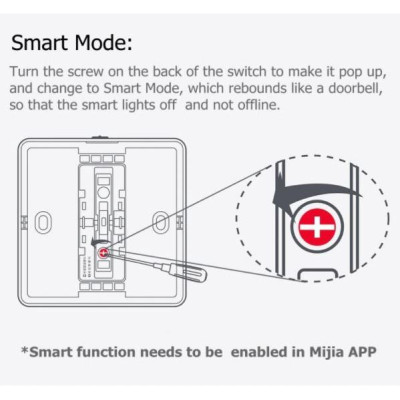 Công tắc tường dành cho đèn thông minh Yeelight - Hỗ trợ Slisaon - YLKG12YL / YLKG13YL / YLKG14Y