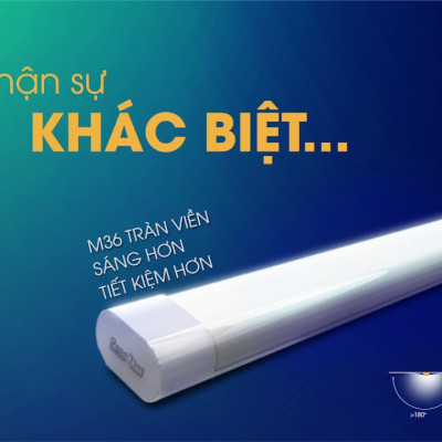 Đèn LED bán nguyệt tube dài 0.6m  Chính hãng Rạng Đông 20W Model: BD M36L 60- 20W