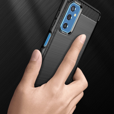 Ốp lưng chống sốc dành cho SamSung Galaxy M52 vân sợi Carbon RUGGED SHIELD - hàng nhập khẩu