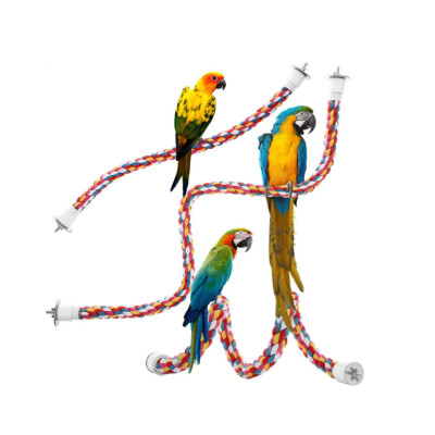 1 cái dây dù (mã D1) cao cấp có pass 2 đầu gắn chắc chắn vào lồng giúp vẹt leo trèo xả stress