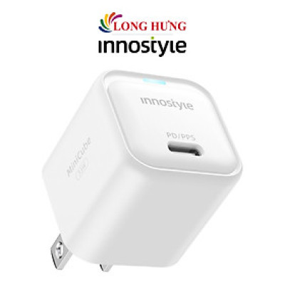 Cốc sạc Innostyle MiniCube 33W GaN Charger IC33PDWHI - Hàng chính hãng
