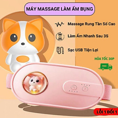 Máy Massage làm ấm bụng đai đeo giảm đau bụng kinh nguyệt, Làm ấm tử cung cho phụ nữ đến kì