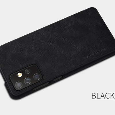 Bao da SamSung Galaxy A52, A72 dạng mở ngang có ngăn đựng thẻ ATM QIN - Hàng Nhập Khẩu