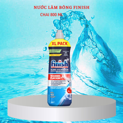 Combo viên rửa bát Finish Quantum 60 viên hương chanh + Muối Finish 1,5kg + Nước làm bóng Finish 750ml 