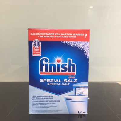 COMBO FINISH: Viên rửa bát Finish All in one 100 viên + Muối Finish 1.2kg + Nước làm bóng Finish 1150ml