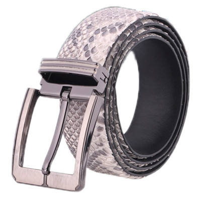 HC4316-17-20-41 - Thắt lưng nam da trăn Huy Hoàng 4P đầu kim màu da nguyên thủy, đen, trắng, nâu