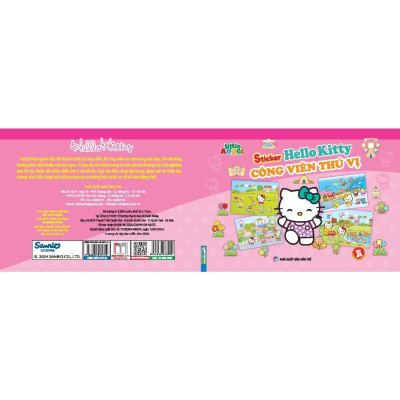 Sách - Sticker Hello Kitty - Công Viên Thú Vị - Minh Thắng