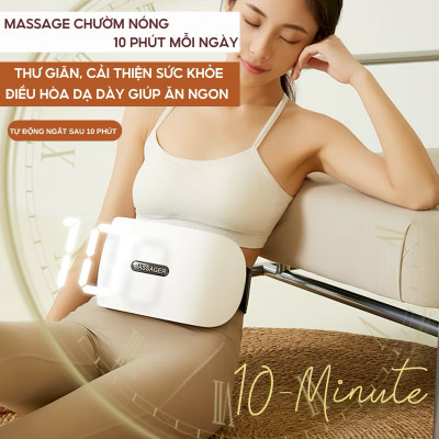 Máy Massage Kết Hợp Làm Nóng Hồng Ngoại Giúp Điều Hòa Hệ Tiêu Hóa, tan Mỡ Bụng Kết Hợp Xoa Bóp Cổ Vai Gáy
