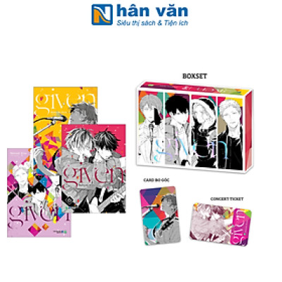 Bộ Manga - Given: Tập 4-6 (Bộ 3 Tập) - Bản Sưu Tầm - Tặng Kèm Boxset Nam Châm The Brigde + Concert Ticket + Card Bo Góc
