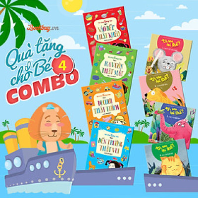 Combo Quà Tặng Cho Bé 4 (4 cuốn Bé Chơi Sáng Tạo + 4 Cuốn Vì Sao Lại Thế)