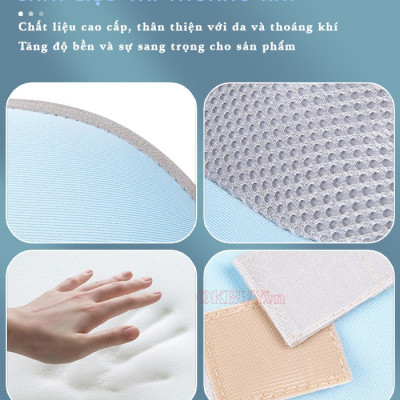 Gối Massage Hồng Ngoại, Máy Mát Xa Cổ Vai Gáy, Matxa Toàn Thân Nikio NK-135DC - Công Nghệ Xoa Bóp Chuyên Sâu, Sưởi Ấm Hồng Ngoại - Pin sạc