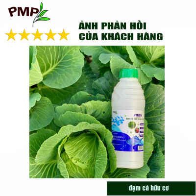 Phân đạm cá hữu cơ Hyfish PMP cho rau sạch, hoa, cây cảnh, cây ăn trái (01 lít)