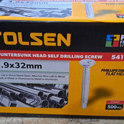 HỘP CÂY VÍT TỰ KHOAN ĐẦU CHÌM SIZE TỪ 3.9X19MM-4.8X50MM TOLSEN - HÀNG CHÍNH HÃNG