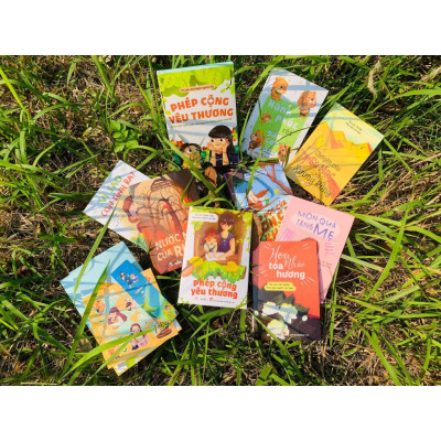 Sách - Phép Cộng Yêu Thương - Boxset gồm 8 cuốn sách nhỏ dành cho các bạn từ 3 đến 10 tuổi (gồm cả thơ và truyện)