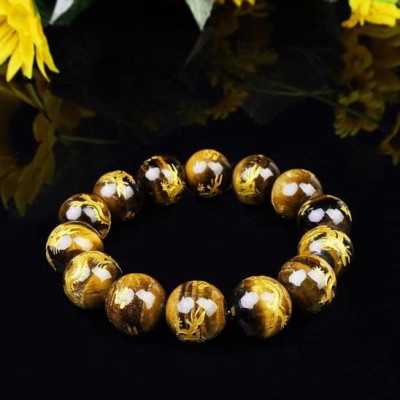 Vòng tay nam khắc rồng 16 ly kèm hộp