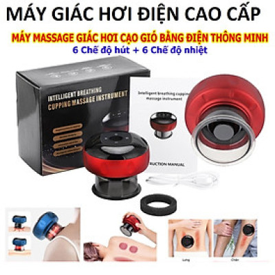 Hàng Nhật: Máy Giác Hơi Điện Cầm Tay 6 Chế Độ - Massage Giảm Đau, Cạo Gió Tại Nhà Hiêu Qủa
