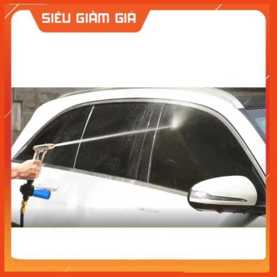 Bộ dây vòi xịt nước rửa xe, tưới cây . tăng áp 3 lần, loại 15m 206701-3 đầu đồng, cút,nối vàng