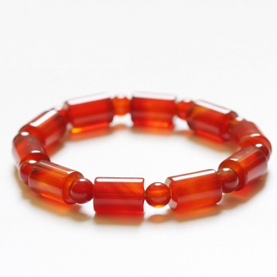 Lắc tay nữ, phong cách Hàn nhật, Kiểu đốt trúc, chất liệu đá thạch anh thiên nhiên, thấu quang, kèm bản Photo giấy kiểm định chất lượng tại SJC