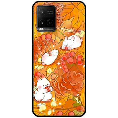Ốp lưng cho Vivo Y12s - Y20 - Y20s - Y21 - Y21s - Y33s - Y33T - Thỏ Nền Cam - Hàng Chính Hãng
