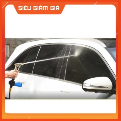 Bộ dây vòi xịt nước rửa xe, tưới cây . tăng áp 3 lần, loại 3m, 5m 206318Kđầu đồng, đai,nối nhựa+ tặng đai