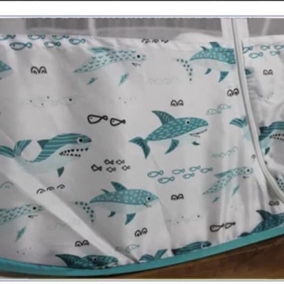 Màn Chụp , Mùng Chụp Đỉnh Rộng Cao Cấp Mộc Miên - Mẫu Xanh Cá Mập 2 Cửa ( Hà Nội )