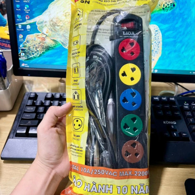 Ổ Cắm Kéo Dài 6S LIOA 6S3 (Dây 3m)