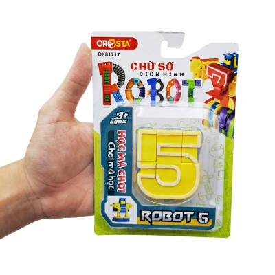 Đồ Chơi Lắp Ráp Biến Hình Robot Chữ Số 5 - Cresta DK81217
