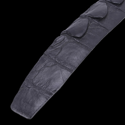 HC4221-4762-4763-4764 - Thắt lưng nam da cá sấu Huy Hoàng nguyên con 3,5P bát gài đầu kim màu vàng bò, đen, nâu đất, nâu đỏ