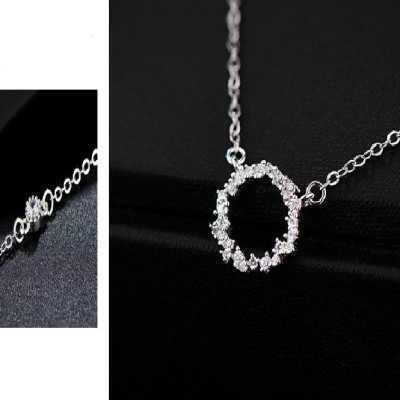 Bộ trang sức nữ 2 món mặt tròn đính đá Huyền thoại biển xanh