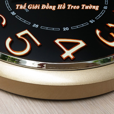 Đồng Hồ Treo Tường Cao Cấp DẠ QUANG KIM TRÔI EASTAR - Số Nổi 3D Tròn Cổ Điển 31cm - Tặng Pin Maxell - BH 1 Năm