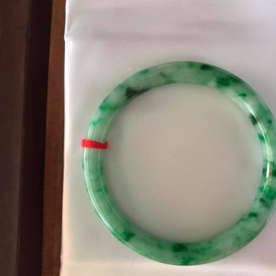 VÒNG TAY NỮ LÝ SƠN THỦY SAO 50MM HÀNG MỚI XANH BÔNG ĐẬM ĐẸP ĐÁ CẨM THẠCH TỰ NHIÊN NỮ 48KG -56KG