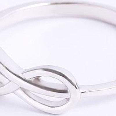 Nhẫn bạc vô cực 925 trơn  Gix Jewel N10