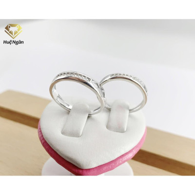 Nhẫn đôi bạc Ý 925 Huệ Ngân - Trái tim yêu thương RR1783