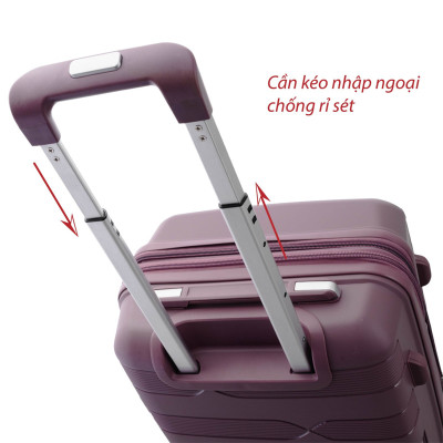 Vali nhựa Mr Vui  VLC211 size 20 inch size xách tay (36 x 24 x 54 cm)