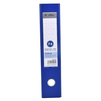 Bìa Còng 70mm F4 Flexoffice FO-BC14 (1 Mặt Xi) - Xanh Đậm